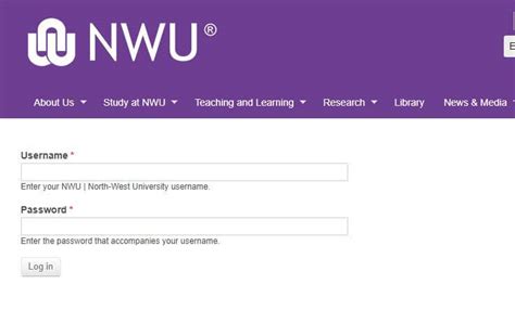 nwu login|nwu self enabler.